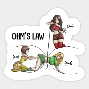 Ohms Law Electricity Sticker